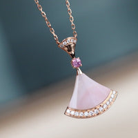 [Aethel]DREAM NECKLACE PINK MOP DIAMOND