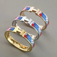 [Aethel]H BRACELET DOTTED BORDER 12MM