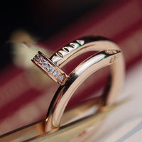 [Aethel]JUSTE RING 2.65MM PINK GOLD DIAMOND