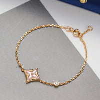 [Aethel]STAR 1 DIAMOND PINK GOLD BRACELET