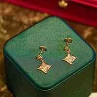 [Aethel]STAR DIAMONDS EARRINGS GOLD
