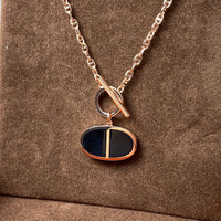 [Aethel]CHAINE VERSO BLACK CERAMIC NECKLACE