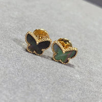 [Aethel]BUTTERFLY DARK MOP  EARRINGS
