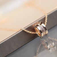 [Aethel]ZERO 1 PINK GOLD DIAMOND NECKLACE