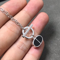 [Aethel]CHAINE VERSO BLACK CERAMIC  NECKLACE
