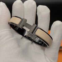 [Aethel]H BRACELET 12MM BLACK BEIGE CERAMIC