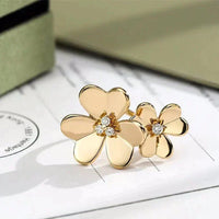 [Aethel]CLOVER COMOS GOLD DIAMOND RING