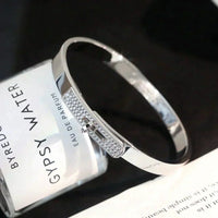 [Aethel]KELLY SILVER DIAMOND BRACELET