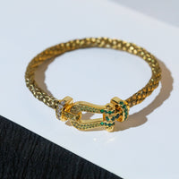 [Aethel]FORCE 10 GOLD GREEN DIAMOND PAVED