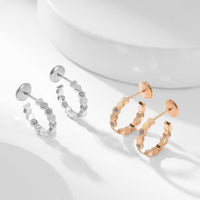 [Aethel]BEE LOVE DIAMOND HOOP EARRINGS