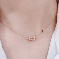 [Aethel]FORCE 10 DIAMOND PINK GOLD NECKLACE
