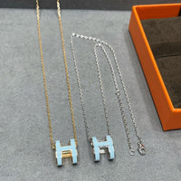 [Aethel]POP H SKY BLUE NECKLACE