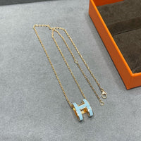 [Aethel]POP H SKY BLUE NECKLACE