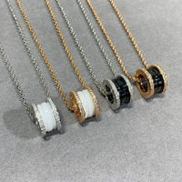 [Aethel]ZERO 1 DIAMOND CERAMIC NECKLACE