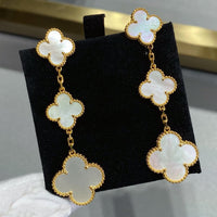 [Aethel]CLOVER MOP 3 MOTIFS GOLD EARRINGS