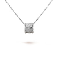 [Aethel]PERLEE PEDANT SIVLER DIAMOND NECKLACE
