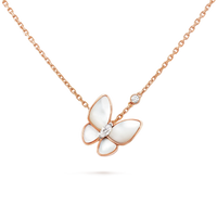 [Aethel]BUTTERFLY MOP DIAMOND NECKLACE