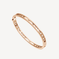 [Aethel]ZERO 1 SPIRAL LOGO PINK GOLD BRACELET