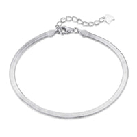 [Aethel]Flat Snake Bone Chain Blade Necklace