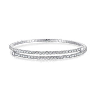 [Aethel]Row of Diamonds Round Fashion Bracelet