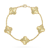 [Aethel]CLOVER 5 FLOWERS LASER BRACELET