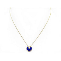 [Aethel]AMULETTE ROSE GOLD AGATE NECKLACE