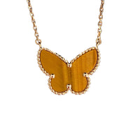 [Aethel] TIGER__ EYE BUTTERFLY NECKLACE