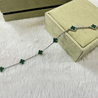[Aethel]CLOVER 6 MOTIF MALACHITE BRACELET