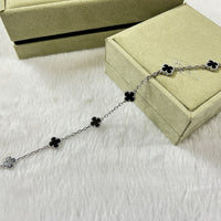 [Aethel]CLOVER 6 MOTIF  ONYXS BRACELET