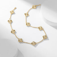 [Aethel]CLOVER 10 MOTIFS LASER NECKLACE