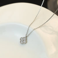 [Aethel]CLOVER MINI 9.5MM PENDANT DIAMOND NECKLACE