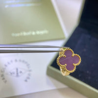 [Aethel]CLOVER  PURPLE VIOLET RING