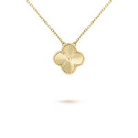 [Aethel]CLOVER 15MM LASER NECKLACE