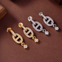 [Aethel]HM CHAINE DIAMOND EARRINGS
