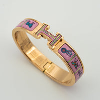 [Aethel]H PINK GOLD BRACELET PINK CERAMIC