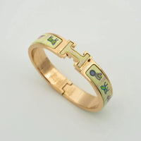 [Aethel]H PINK GOLD BRACELET CREAM CERAMIC