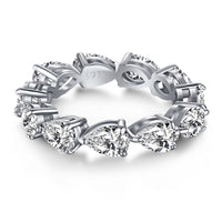 [Aethel]Exquisite Pear Cut Tennis Ring