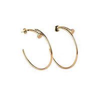 [Aethel]JUSTE EARRINGS GOLD DIAMONDS 1.8MM