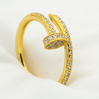 [Aethel]JUSTE RING 1.8MM GOLD DIAMONDS
