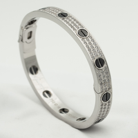 [Aethel]LOVE BRACELET 6.1MM DIAMOND-PAVED CERAMIC
