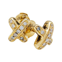 [Aethel]JEUX DE GOLD DIAMOND EARRINGS