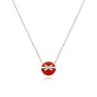 [Aethel]JEUX DE ROSE GOLD DIAMOND NECKLACE