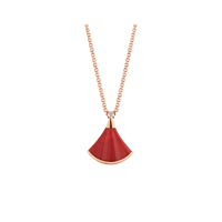 [Aethel]DREAM NECKLACE CARNELIAN 1 DIAMOND
