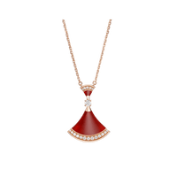 [Aethel]DREAM NECKLACE CARNELIAN DIAMOND