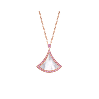 [Aethel]DREAM NECKLACE MOP DIAMOND PINK