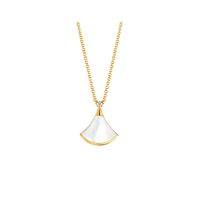 [Aethel]DREAM NECKLACE WHITE MOP GOLD 1 DIAMOND