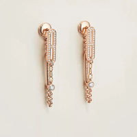 [Aethel]CHAINE CHAOS DIAMOND DROP EARRINGS