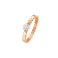 [Aethel]BEE LOVE RING PINK GOLD 1 DIAMOND