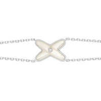 [Aethel]JEUX BRACELET WHITE MOP SILVER 1 DIAMOND