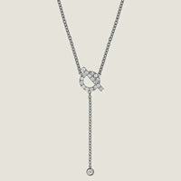 [Aethel]FINESSE SILVER DIAMOND NECKLACE
